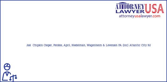 Telephone, Address and other contact data of Joel  Chipkin, Atlantic City, NJ, USA