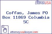 Coffas, James PO Box 11869 Columbia SC