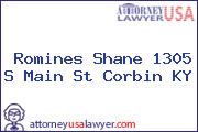 Romines, Shane 1305 S Main St Corbin KY