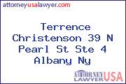 Terrence Christenson 39 N Pearl St Ste 4 Albany Ny
