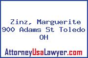 Zinz, Marguerite 900 Adams St Toledo OH