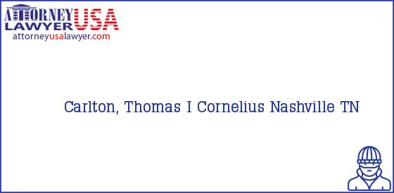 Telephone, Address and other contact data of Carlton, Thomas I, Nashville, TN, USA