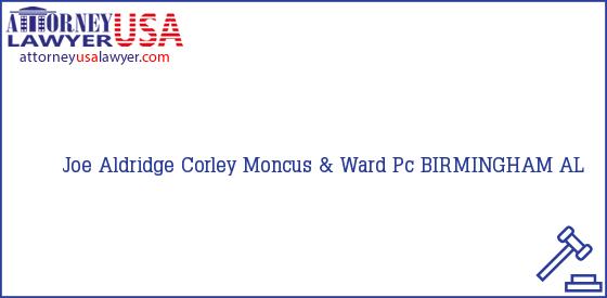 Telephone, Address and other contact data of Joe Aldridge, BIRMINGHAM, AL, USA