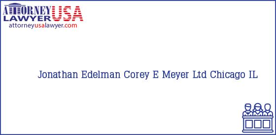 Telephone, Address and other contact data of Jonathan Edelman, Chicago, IL, USA