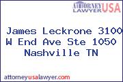 James Leckrone 3100 W End Ave Ste 1050 Nashville TN