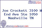Joe Crockett 3100 W End Ave Ste 1050 Nashville TN