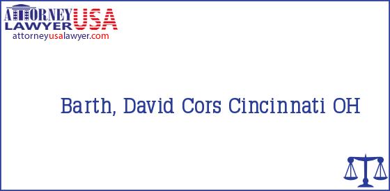Telephone, Address and other contact data of Barth, David, Cincinnati, OH, USA