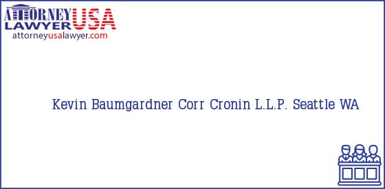 Telephone, Address and other contact data of Kevin Baumgardner, Seattle, WA, USA