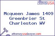 Mcqueen James 1409 Greenbrier St Charleston WV