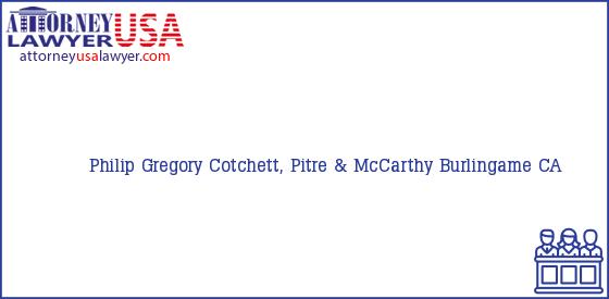 Telephone, Address and other contact data of Philip Gregory, Burlingame, CA, USA
