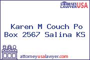 Karen M Couch Po Box 2567 Salina KS