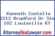 Kenneth Costelle 2212 Bradford Dr Ste 102 Louisville KY