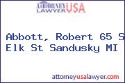 Abbott, Robert 65 S Elk St Sandusky MI