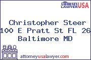 Christopher Steer 100 E Pratt St FL 26 Baltimore MD