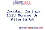 Counts, Cynthia 1518 Monroe Dr Atlanta GA