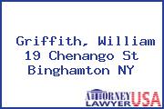 Griffith, William 19 Chenango St Binghamton NY