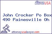 John Crocker Po Box 490 Painesville Oh