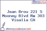 Jean Brou 221 S Mooney Blvd Rm 303 Visalia CA