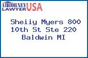 Sheiiy Myers 800 10th St Ste 220 Baldwin MI