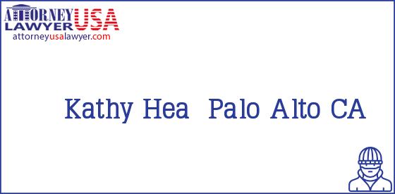 Telephone, Address and other contact data of Kathy Hea, Palo Alto, CA, USA