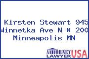 Kirsten Stewart 945 Winnetka Ave N # 200 Minneapolis MN