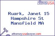 Ruark, Janet 15 Hampshire St Mansfield MA