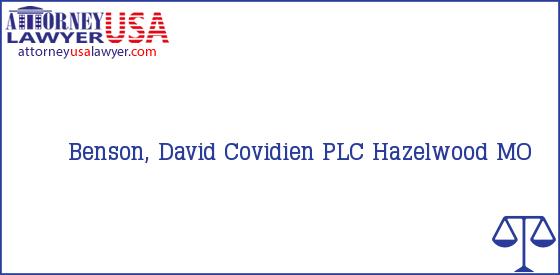 Telephone, Address and other contact data of Benson, David, Hazelwood, MO, USA