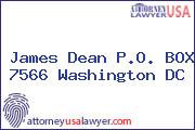 James Dean P.O. BOX 7566 Washington DC
