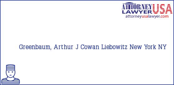 Telephone, Address and other contact data of Greenbaum, Arthur J, New York, NY, USA