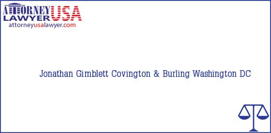 Telephone, Address and other contact data of Jonathan Gimblett, Washington, DC, USA