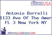 Antonio Borrelli 1133 Ave Of The Amer FL 3 New York NY