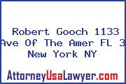 Robert Gooch 1133 Ave Of The Amer FL 3 New York NY