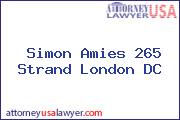 Simon Amies 265 Strand London DC