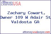 Zachary Cowart, Owner 109 W Adair St Valdosta GA