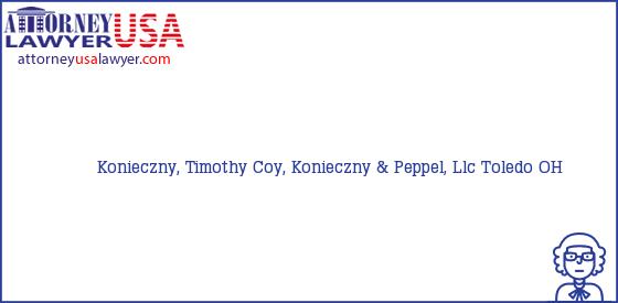 Telephone, Address and other contact data of Konieczny, Timothy, Toledo, OH, USA