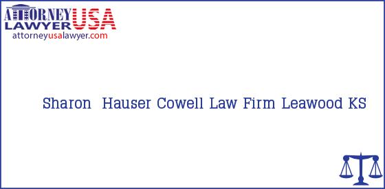 Telephone, Address and other contact data of Sharon  Hauser, Leawood, KS, USA