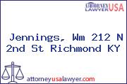 Jennings, Wm 212 N 2nd St Richmond KY