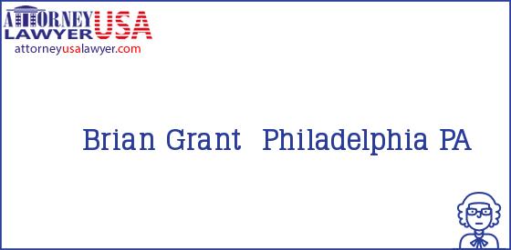 Telephone, Address and other contact data of Brian Grant, Philadelphia, PA, USA