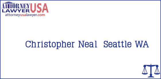 Telephone, Address and other contact data of Christopher Neal, Seattle, WA, USA