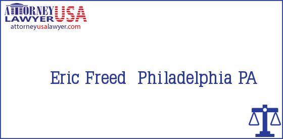 Telephone, Address and other contact data of Eric Freed, Philadelphia, PA, USA
