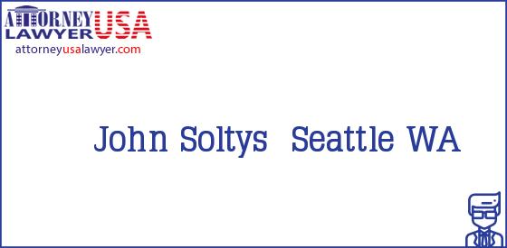 Telephone, Address and other contact data of John Soltys, Seattle, WA, USA