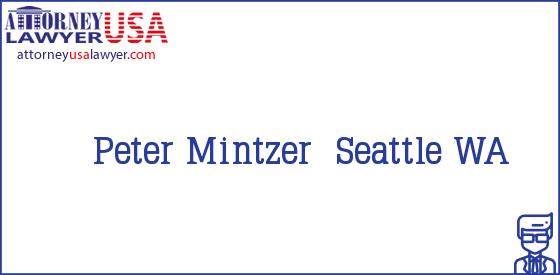 Telephone, Address and other contact data of Peter Mintzer, Seattle, WA, USA