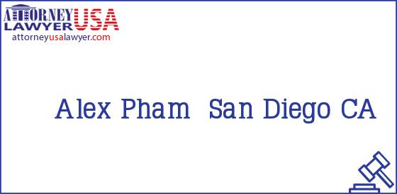 Telephone, Address and other contact data of Alex Pham, San Diego, CA, USA