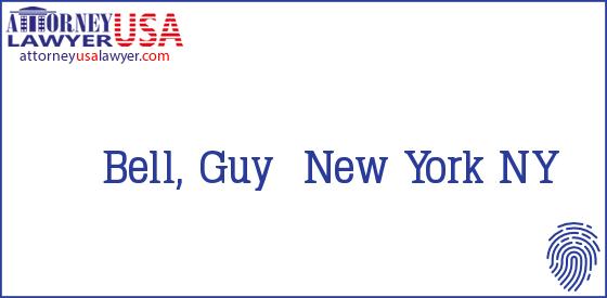 Telephone, Address and other contact data of Bell, Guy, New York, NY, USA
