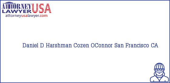Telephone, Address and other contact data of Daniel D Harshman, San Francisco, CA, USA