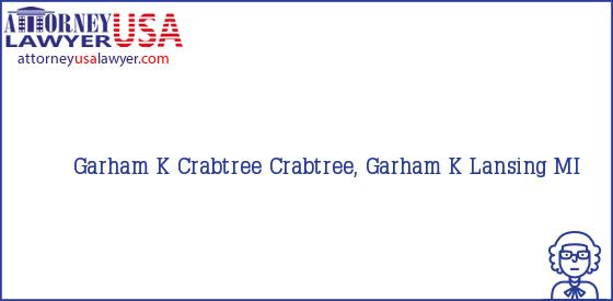 Telephone, Address and other contact data of Garham K Crabtree, Lansing, MI, USA