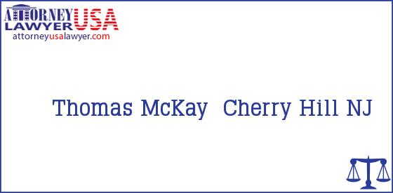 Telephone, Address and other contact data of Thomas McKay, Cherry Hill, NJ, USA