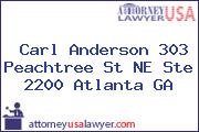 Carl Anderson 303 Peachtree St NE Ste 2200 Atlanta GA