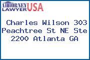 Charles Wilson 303 Peachtree St NE Ste 2200 Atlanta GA