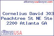 Cornelius David 303 Peachtree St NE Ste 2200 Atlanta GA